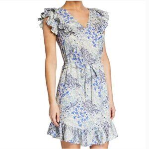 Rebecca Taylor Ava Floral V-Neck Dress